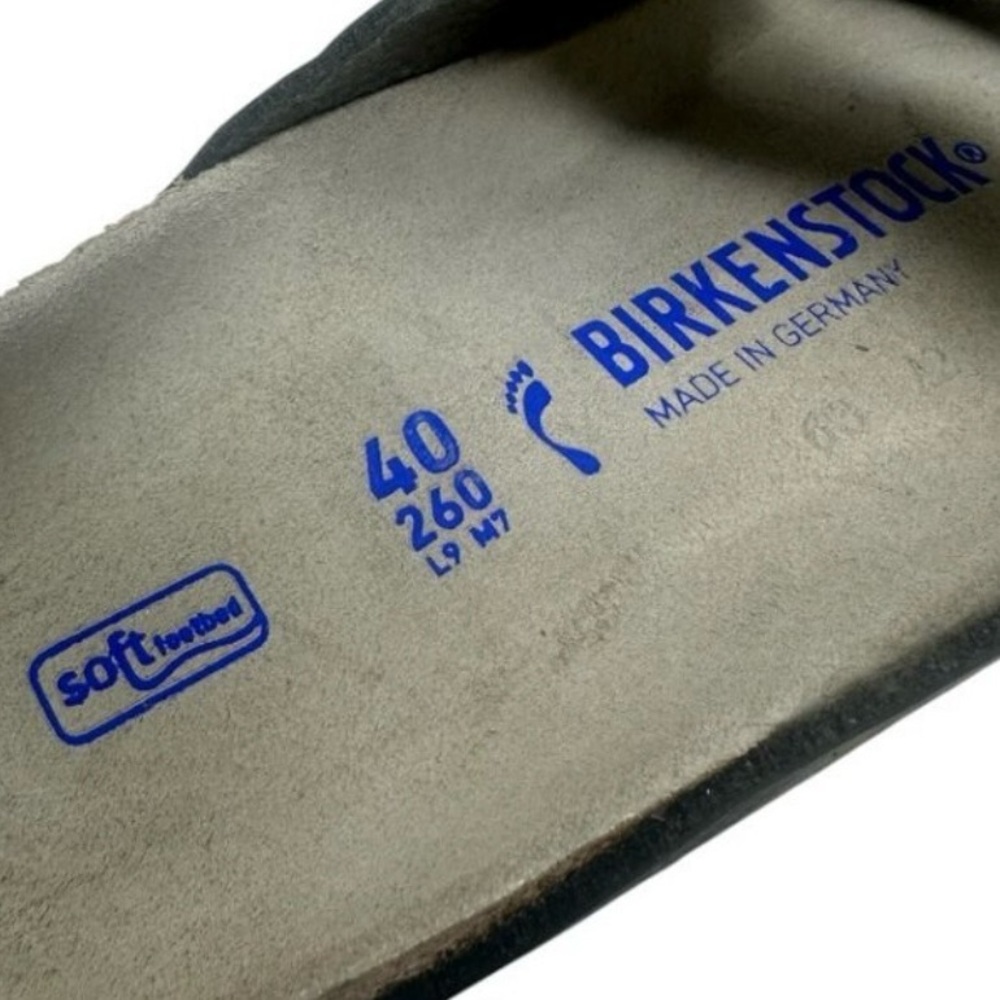 New Birkenstock Arizona Soft Footbed Birko-Flor Desert Storm Camo Green Clogs 9 - Picture 8 of 9